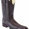 Guadalajara Western Wear White Diamond Bull Shoulder Versace Toe Men's Boots - Brown 1 Guadalajara Western Wear White Diamond Bull Shoulder Versace Toe Men's Boots - Brown