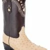 Guadalajara Western Wear White Diamond Avestruz Men's J Toe Boots - Orix