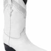 Guadalajara Western Wear White Diamond Armadillo J Toe Men's Boots - White
