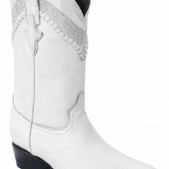 Guadalajara Western Wear White Diamond Armadillo J Toe Men's Boots - White