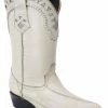 Guadalajara Western Wear White Diamonds Anguila J Toe Men's Boots - White 1 Guadalajara Western Wear White Diamonds Anguila J Toe Men's Boots - White