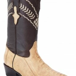 Guadalajara Western Wear White Diamond Pata De Avestruz J Toe Men's Boots - Orix