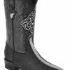 Guadalajara Western Wear White Diamond Mantarraya J Toe Men's Boot - Black 2 Guadalajara Western Wear White Diamond Mantarraya J Toe Men's Boot - Black
