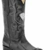 Guadalajara Western Wear White Diamond Vibora J Toe Men's Boots - Black 2 Guadalajara Western Wear White Diamond Vibora J Toe Men's Boots - Black
