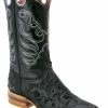 White Diamond Boots White Diamond Wide Square Men's Boot - Black