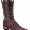 Guadalajara Western Wear White Diamond Bull Shoulder Square Toe Men's Boots - Brown