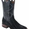 Guadalajara Western Wear White Diamond Bull Shoulder Square Toe Men's Boots - Black