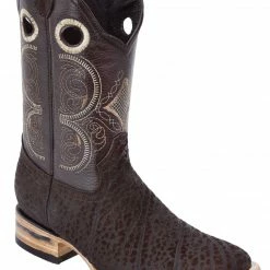 Guadalajara Western Wear White Diamond Bull Shoulder Wide Square Toe Men's Boots - Brown