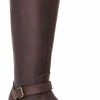 Guadalajara Western Wear White Diamond Brown Round Toe Women Boot