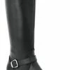 Guadalajara Western Wear White Diamond Black Round Toe Women Boot
