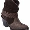Guadalajara Western Wear White Diamond Brown Python Round Toe Short Women Boot 1 Guadalajara Western Wear White Diamond Brown Python Round Toe Short Women Boot