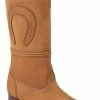 Guadalajara Western Wear White Diamond Escaramuza Nobuck Tobacco Women Boot