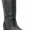 Guadalajara Western Wear White Diamond Escaramuza Leather Black Women Boot
