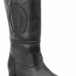 Guadalajara Western Wear White Diamond Escaramuza Leather Black Women Boot