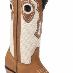 Guadalajara Western Wear White Diamond Honey/White Square Toe Women Boot