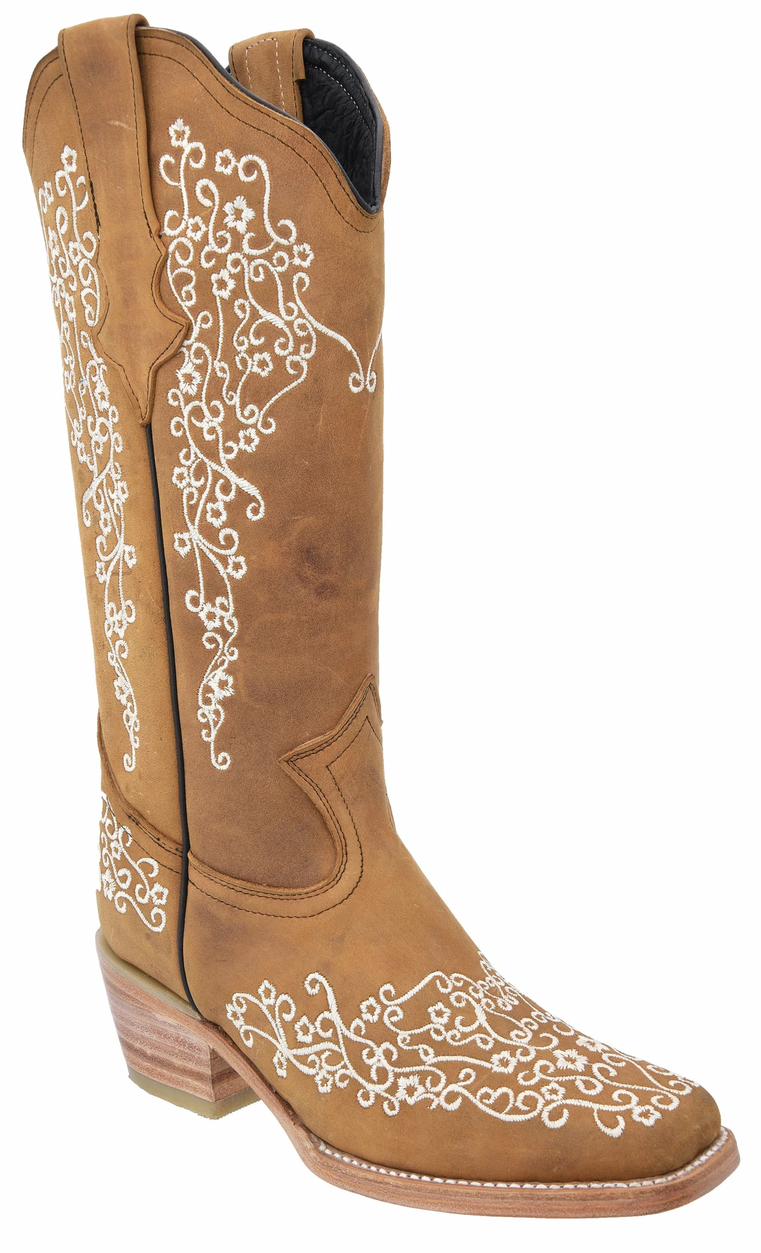 Guadalajara Western Wear White Diamond Honey/White Square Toe Women Boot 3 Guadalajara Western Wear White Diamond Honey/White Square Toe Women Boot
