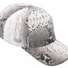 Guadalajara Western Wear White Diamond Pyhton Exotic Cap - Natural Accessories 2 Guadalajara Western Wear White Diamond Pyhton Exotic Cap - Natural Accessories