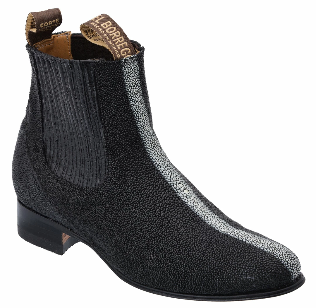 Guadalajara Western Wear White Diamond Mantarraya Botin Charro - Black Men 3 Guadalajara Western Wear White Diamond Mantarraya Botin Charro - Black Men