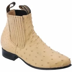 Guadalajara Western Wear Men White Diamond Avestruz Botin Charro - Orix