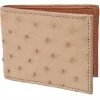 Guadalajara Western Wear Accessories White Diamond Avestruz Leather Wallet - Orix