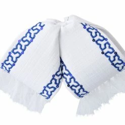 Guadalajara Western Wear Accessories Moño Charro - Blanco / Azul