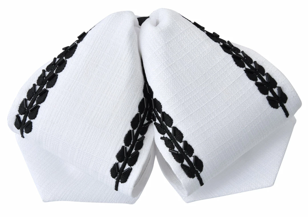 Guadalajara Western Wear Moño Charro - Blanco / Negro 3 Guadalajara Western Wear Moño Charro - Blanco / Negro