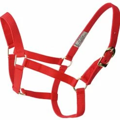 Guadalajara Western Wear Amartig贸n Rojo / Red Halter Horse Gear / Accesorios Para Caballo