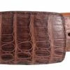 Guadalajara Western Wear White Diamond Caiman Leather Belt - Cafe Men 1 Guadalajara Western Wear White Diamond Caiman Leather Belt - Cafe Men