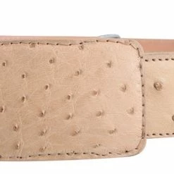 Guadalajara Western Wear White Diamond Avestruz Leather Belt - Orix Men