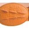 Guadalajara Western Wear White Diamond Cocodrilo Imitation Leather Belt - Mantequilla Men