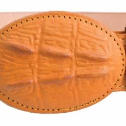 Guadalajara Western Wear White Diamond Cocodrilo Imitation Leather Belt - Mantequilla Men