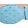 Guadalajara Western Wear White Diamond Avestruz Imitation Leather Belt - Azul Cielo