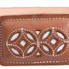 Guadalajara Western Wear Men White Diamond Nevajeado Leather Belt - Natural