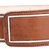 Guadalajara Western Wear White Diamond Pita Cordenado Leather Belt - Natural Men