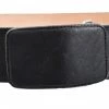 Guadalajara Western Wear Men White Diamond Leather Belt - Negro