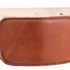 Guadalajara Western Wear White Diamond Leather Belt - Natural