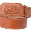 Guadalajara Western Wear White Diamond Cincelado Medio Leather Belt - Natural Men