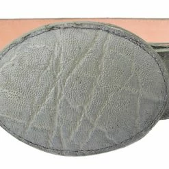 Guadalajara Western Wear Men White Diamond Elephant Imitation Leather Belt - Marfil