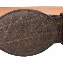 Guadalajara Western Wear White Diamond Elephant Imitation Leather Belt - Brown