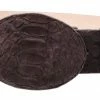 Guadalajara Western Wear White Diamond Python Leather Belt - Cafe Chocolate 2 Guadalajara Western Wear White Diamond Python Leather Belt - Cafe Chocolate