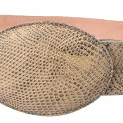 Guadalajara Western Wear White Diamond Lizard Leather Belt - Cafe Rustico