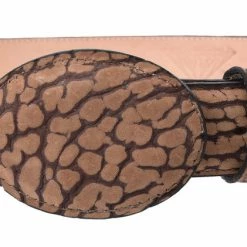 Guadalajara Western Wear White Diamond Bull Shoulder Leather Belt - Arena Men