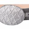 Guadalajara Western Wear White Diamond Oso Imitation Leather Belt - Gris