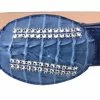 Guadalajara Western Wear White Diamond Caiman Print Leather Belt - Brillo Azul