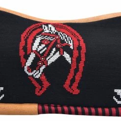 Guadalajara Western Wear Horse Gear / Accesorios Para Caballo Suadero Tejido Cuadrado Negro