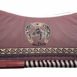 Guadalajara Western Wear Horse Gear / Accesorios Para Caballo Suadero Tejido Cuadrado Vino