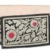 Guadalajara Western Wear White Diamond Piteado Fino Leather Belt - Negro