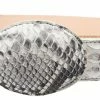 Guadalajara Western Wear White Diamond Python Leather Belt - Natural 2 Guadalajara Western Wear White Diamond Python Leather Belt - Natural