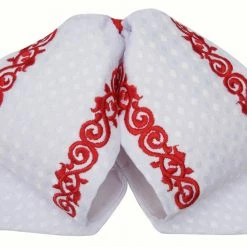 Guadalajara Western Wear Accessories Moño Charro - Blanco / Rojo