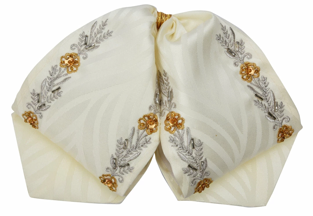 Guadalajara Western Wear Moño Charro - Crema / Oro 3 Guadalajara Western Wear Moño Charro - Crema / Oro